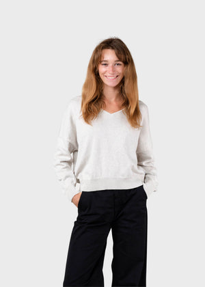 Klitmøller Collective ApS Randi knit Knitted sweaters Cream melange