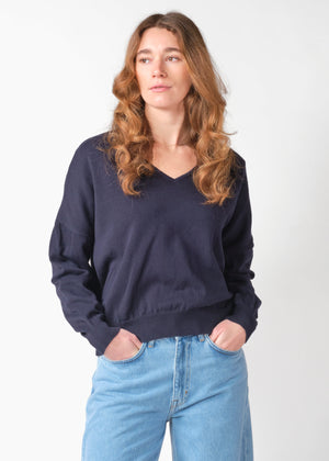 Klitmøller Collective ApS Randi knit Knitted sweaters Navy