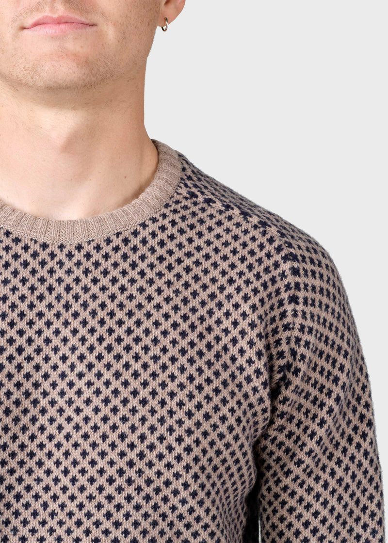 Klitmøller Collective ApS Rene knit Knitted sweaters Sand/navy