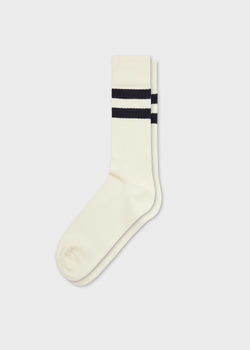 Klitmøller Collective ApS Retro cotton sock Socks Cream/navy