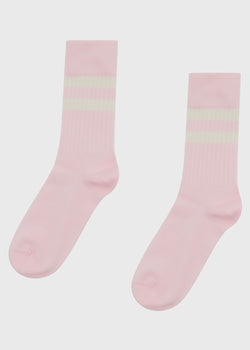 Klitmøller Collective ApS Retro cotton sock Socks Rose/cream