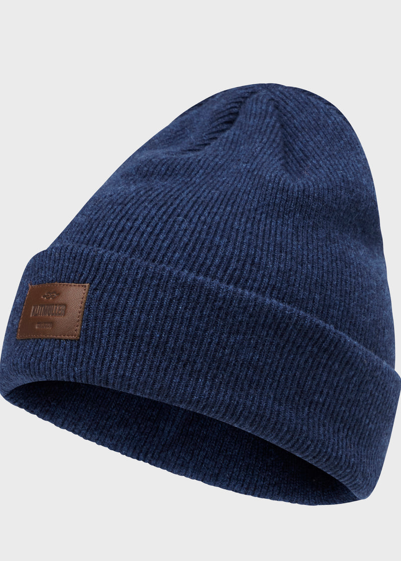 Klitmøller Collective ApS Rib beanie Beanies Deep blue