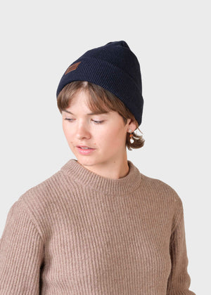 Klitmøller Collective ApS Rib beanie Beanies Navy