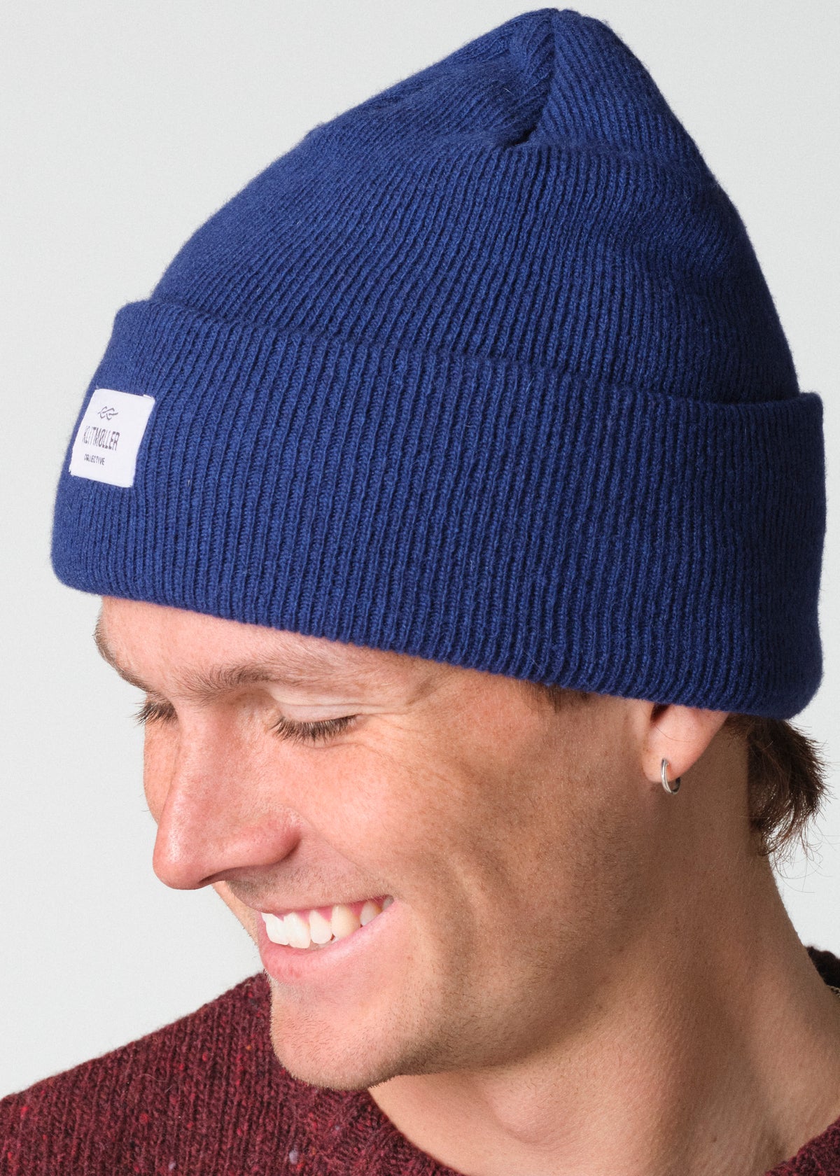 Klitmøller Collective ApS Rib beanie Beanies Surf blue