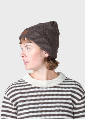 Klitmøller Collective ApS Rib beanie Beanies Taupe