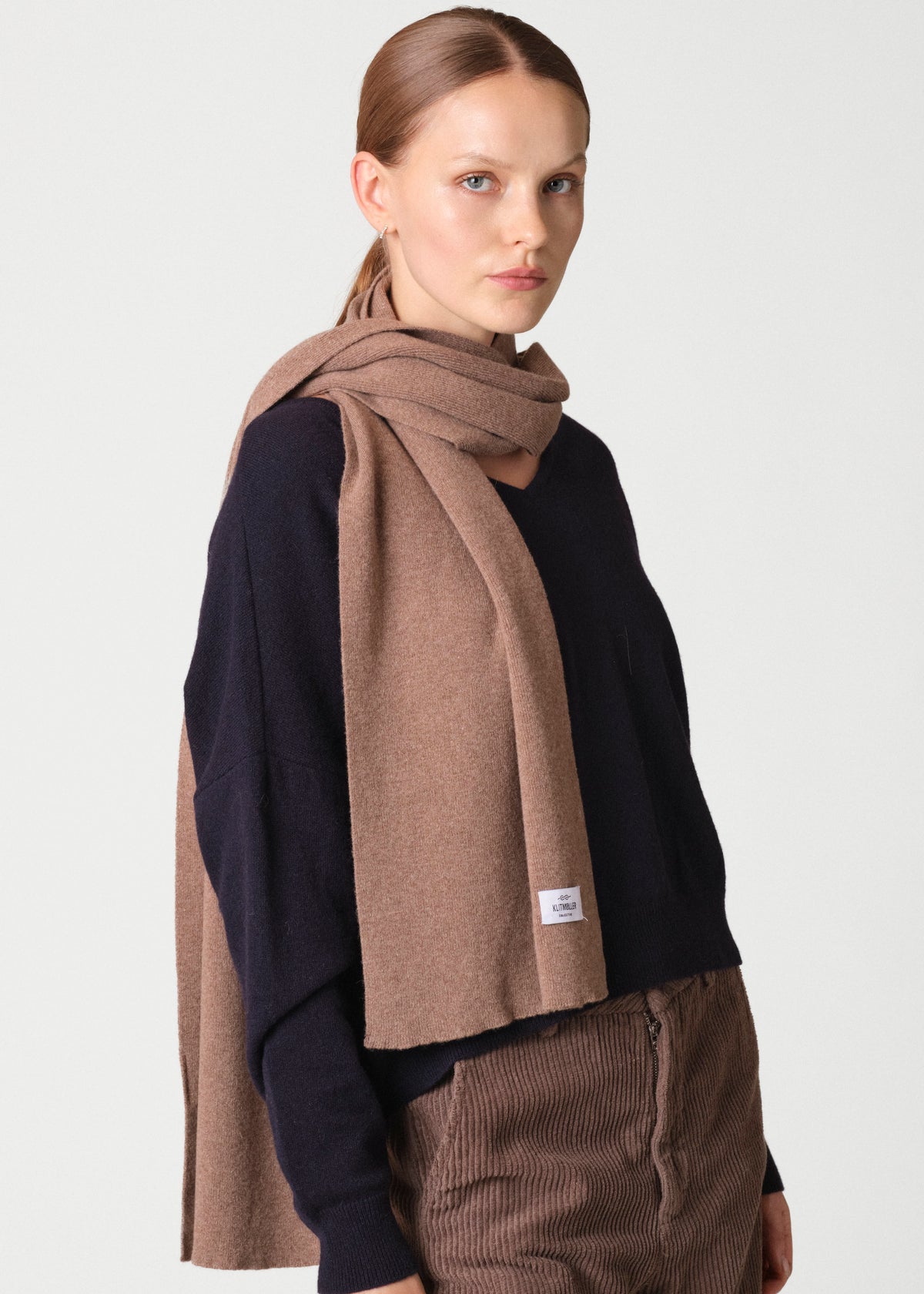 Klitmøller Collective ApS Rib scarf Scarfs Cashew