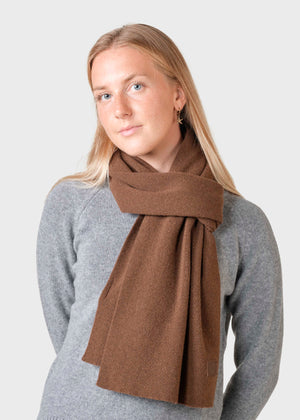 Klitmøller Collective ApS Rib scarf Scarfs Coffee