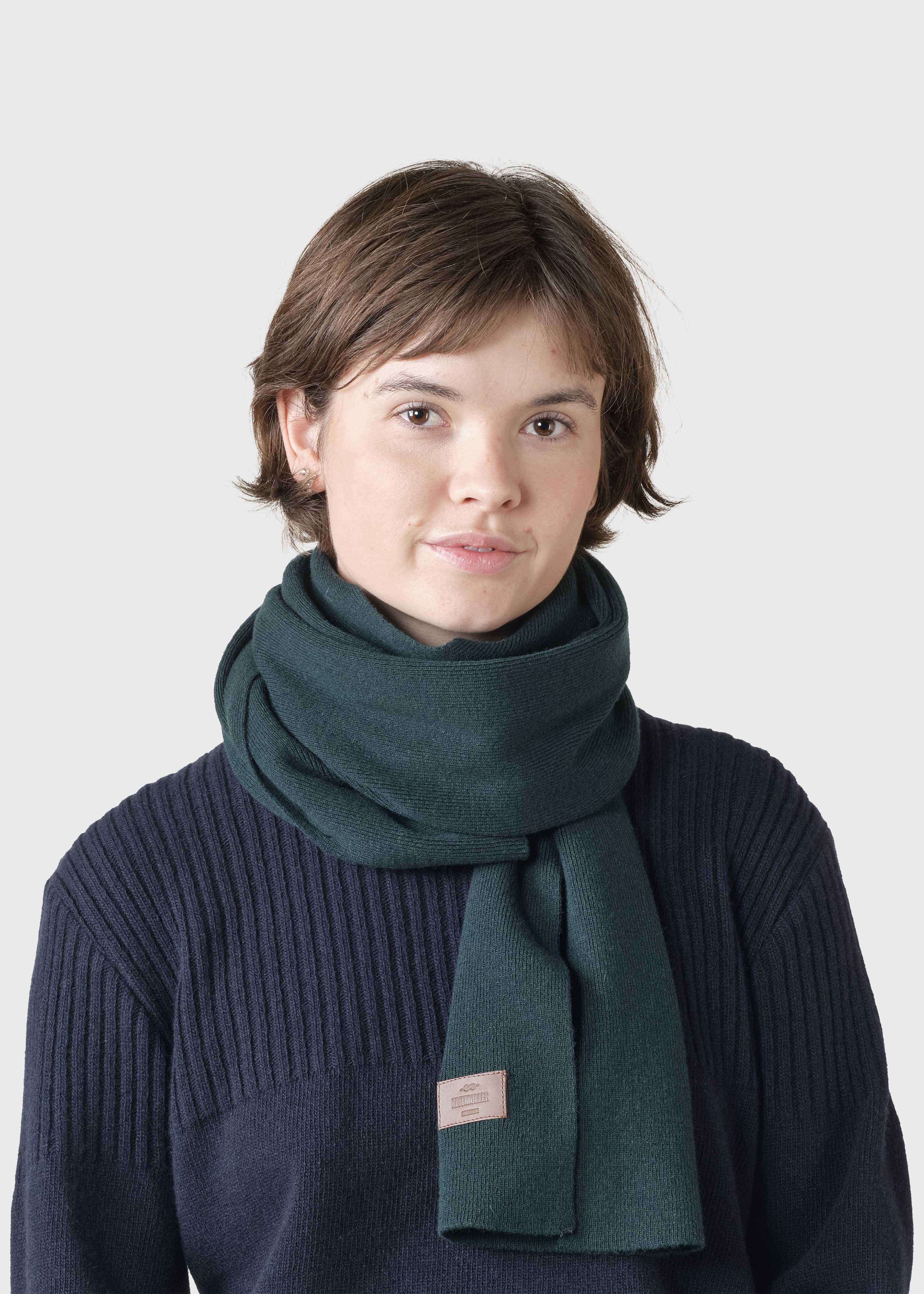Rib scarf - Light grey – klitmollercollective.com