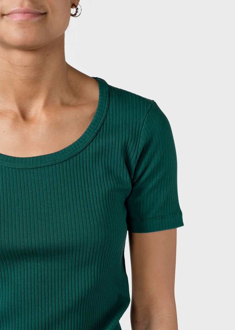 Klitmøller Collective ApS Rib tee T-Shirts Moss Green