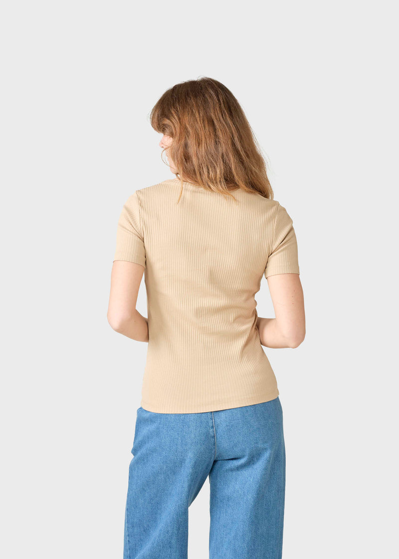 Klitmøller Collective ApS Rib tee T-Shirts Sand