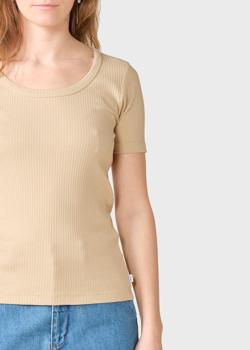 Klitmøller Collective ApS Rib tee T-Shirts Sand