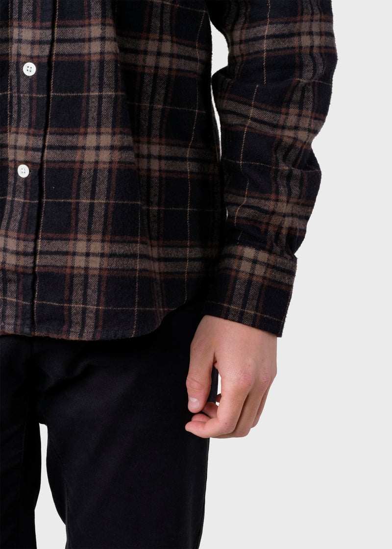 Rocco shirt - Brown check klitmollercollective.com Rocco shirt - Brown check klitmollercollective.com