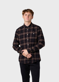 Rocco shirt - Brown check klitmollercollective.com Rocco shirt - Brown check klitmollercollective.com