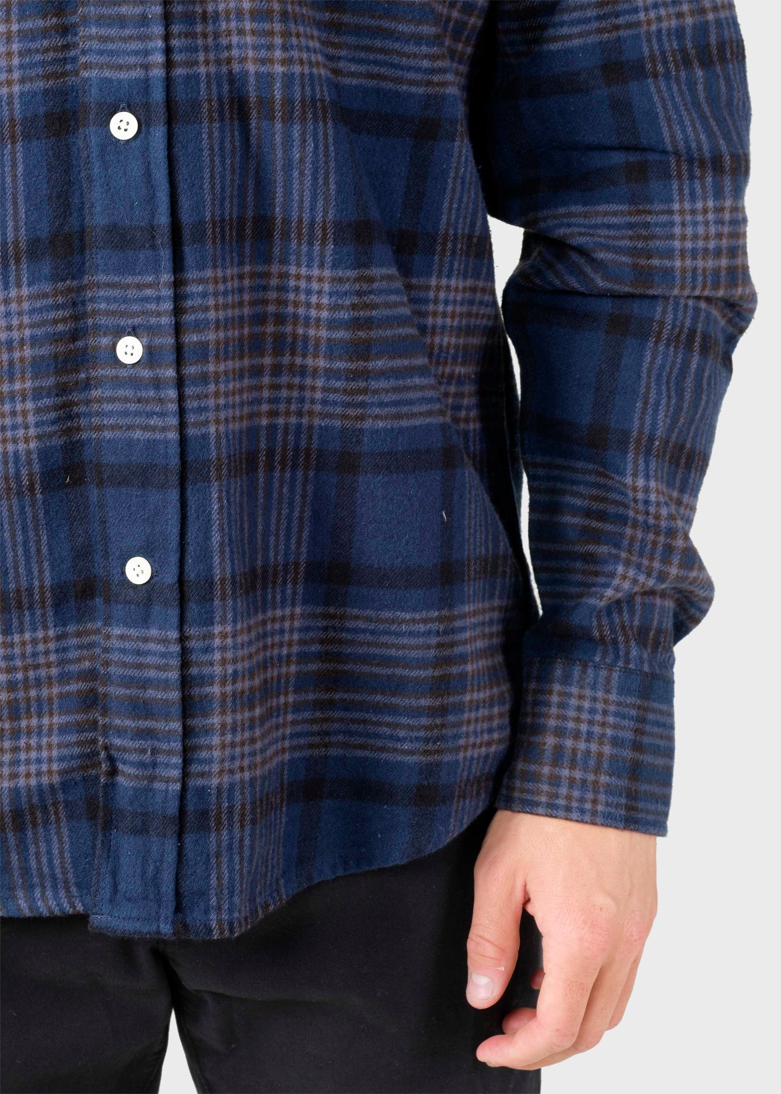 Rocco shirt - Navy check – klitmollercollective.com