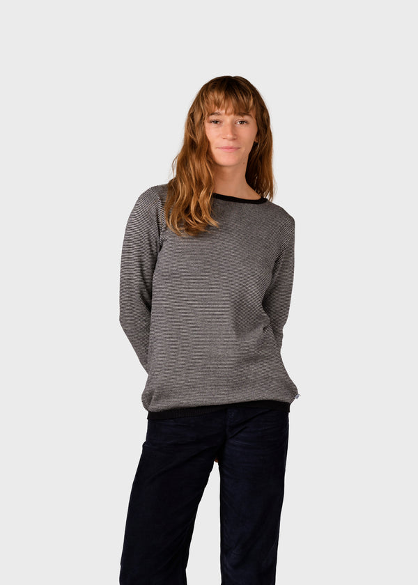 Klitmøller Collective ApS Rosa knit Knitted sweaters Black/pastel grey
