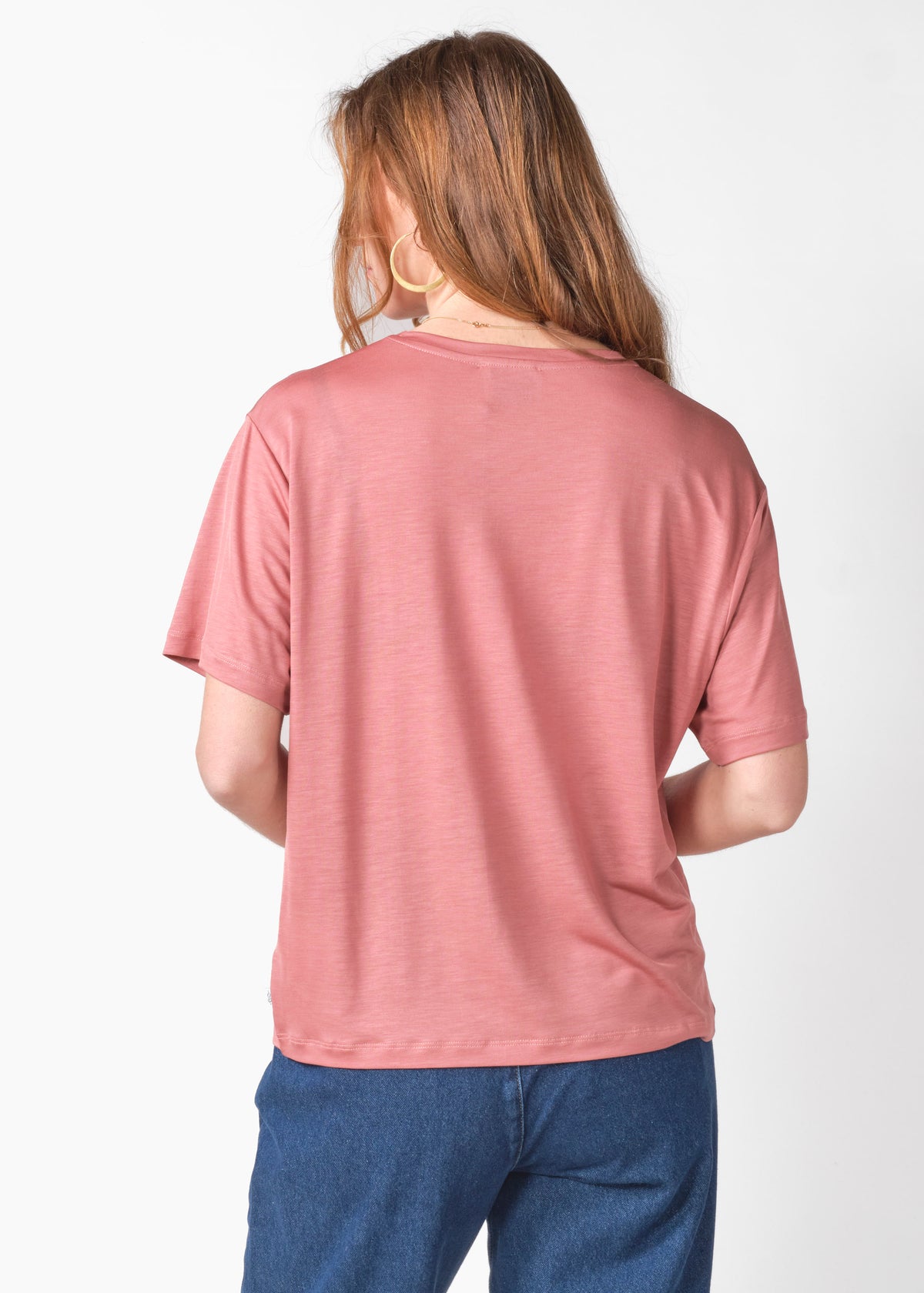 Klitmøller Collective ApS Rose lyocell tee T-Shirts Faded rose
