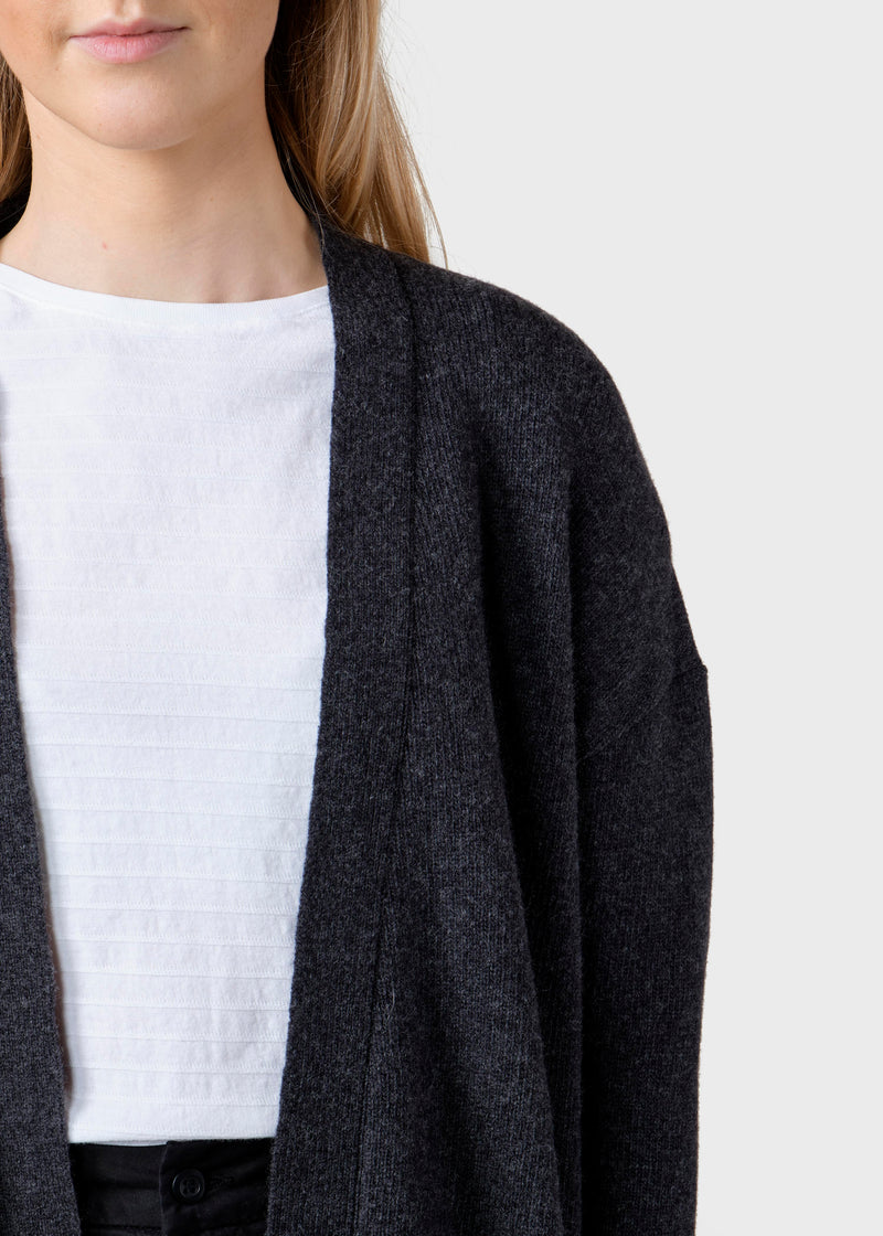 Klitmøller Collective ApS Rosemarie knit cardigan Knitted sweaters Anthracite