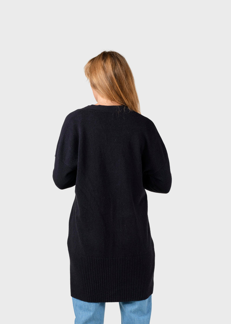 Klitmøller Collective ApS Rosemarie knit cardigan Knitted sweaters Black