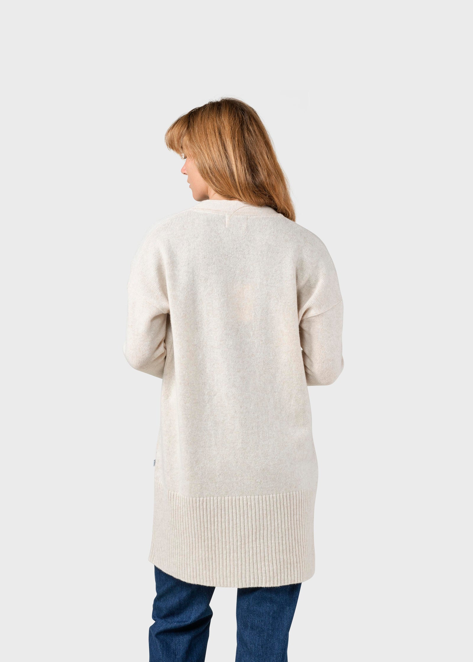 Rosemarie knit cardigan - Pastel sand – klitmollercollective.com