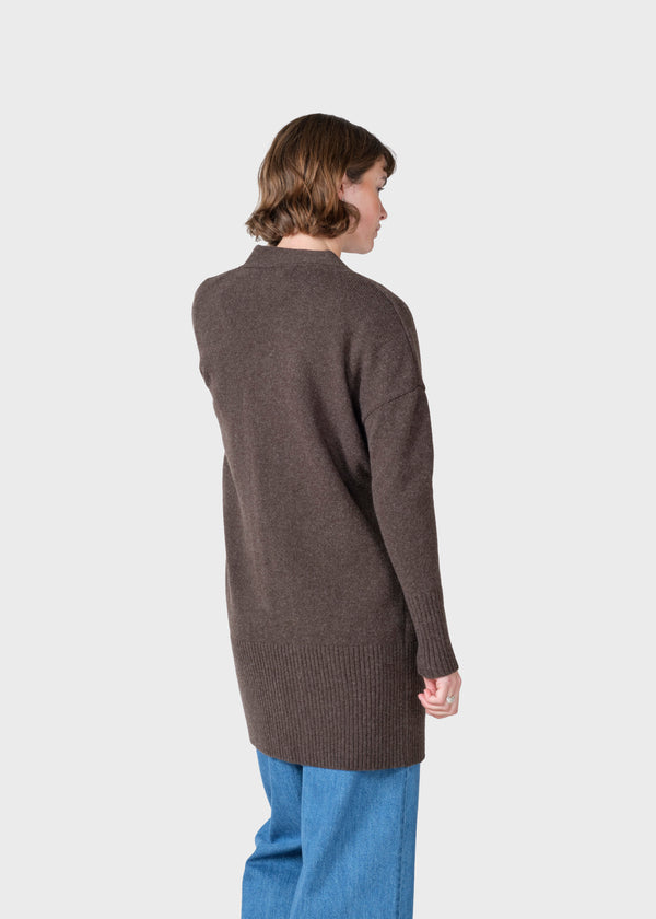 Klitmøller Collective ApS Rosemarie knit cardigan Knitted sweaters Taupe