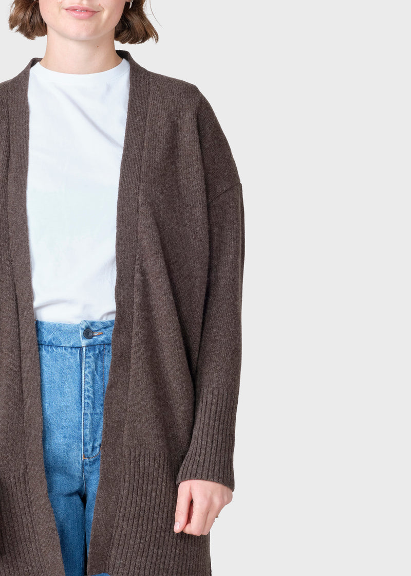 Klitmøller Collective ApS Rosemarie knit cardigan Knitted sweaters Taupe