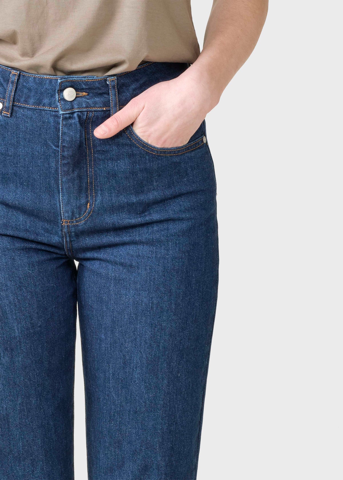 Klitmøller Collective ApS Rubi denim pants Pants Dark blue stonewash