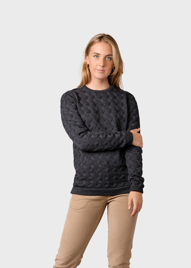 Klitmøller Collective ApS Samilla knit Knitted sweaters Anthracite