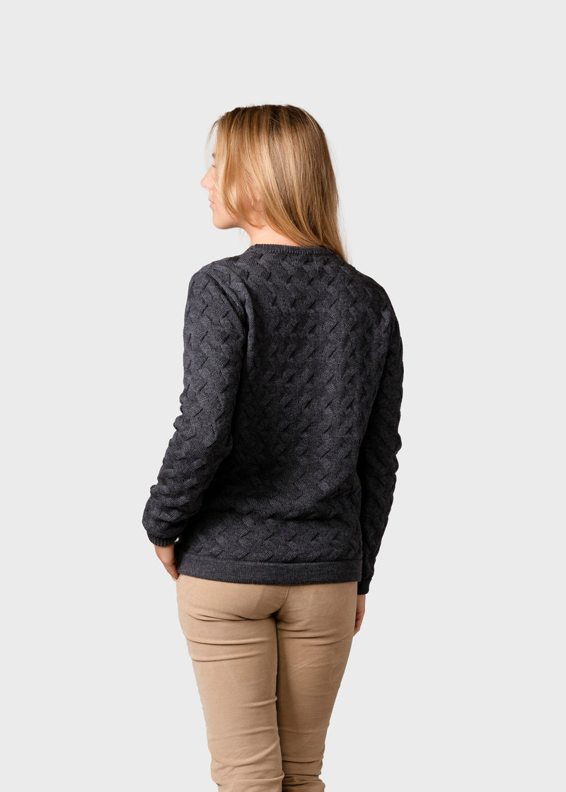 Klitmøller Collective ApS Samilla knit Knitted sweaters Anthracite