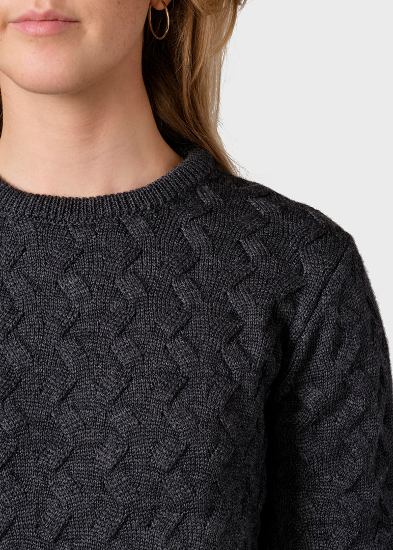 Klitmøller Collective ApS Samilla knit Knitted sweaters Anthracite