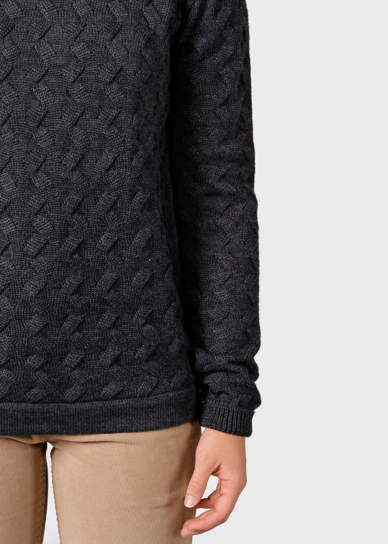 Klitmøller Collective ApS Samilla knit Knitted sweaters Anthracite