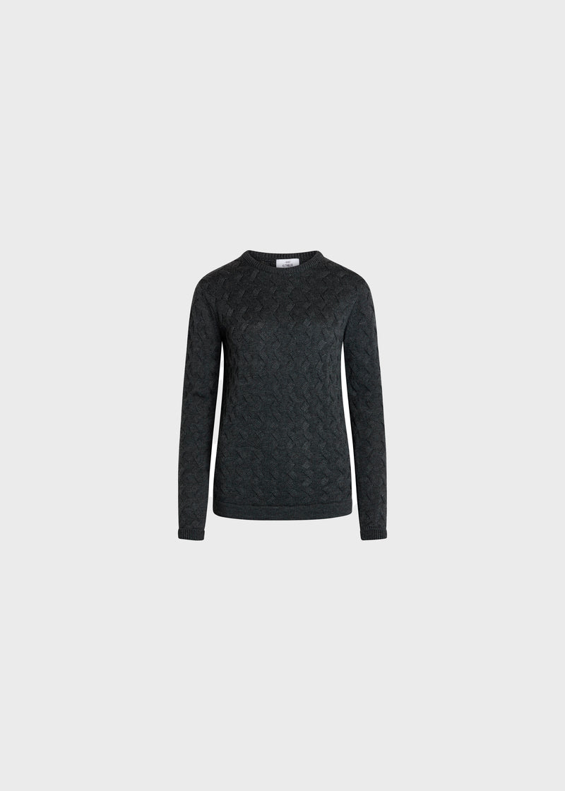 Klitmøller Collective ApS Samilla knit Knitted sweaters Anthracite