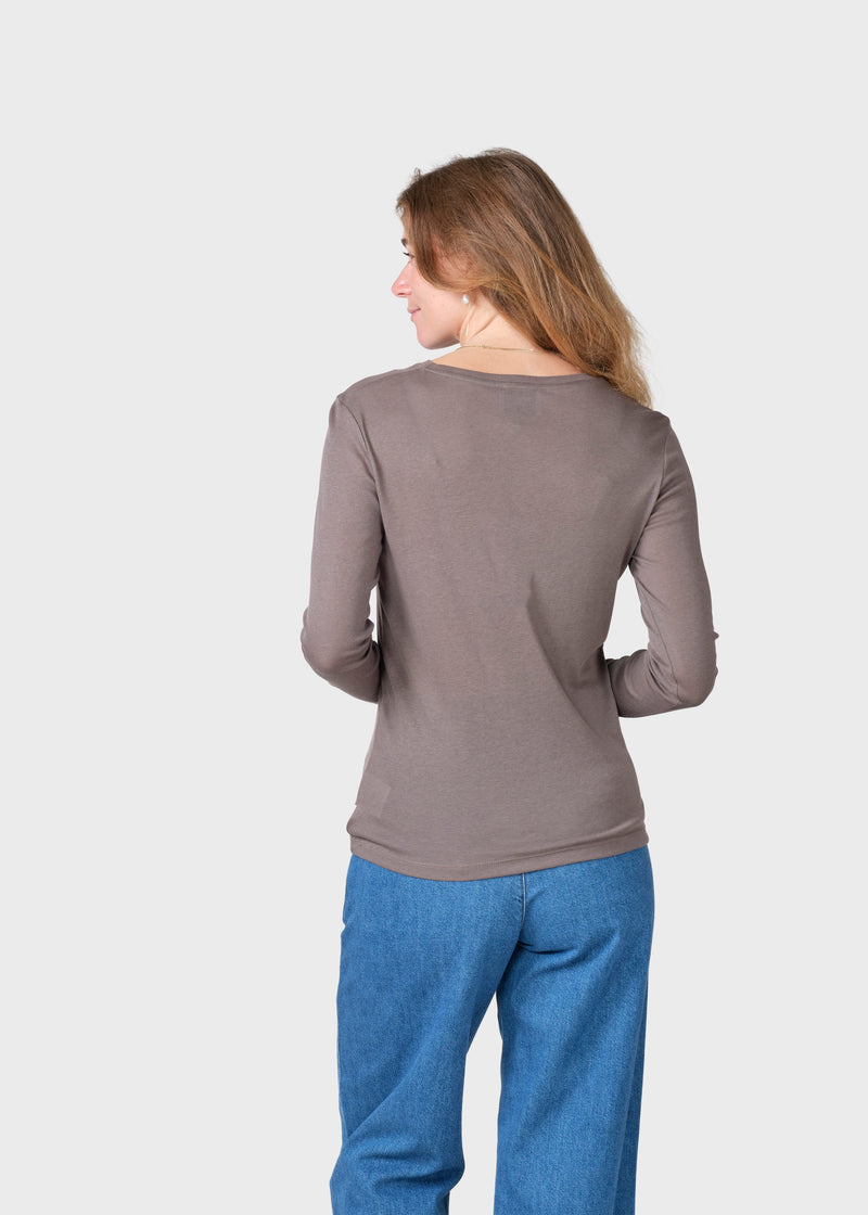 Klitmøller Collective ApS Selma LS tee T-Shirts Taupe