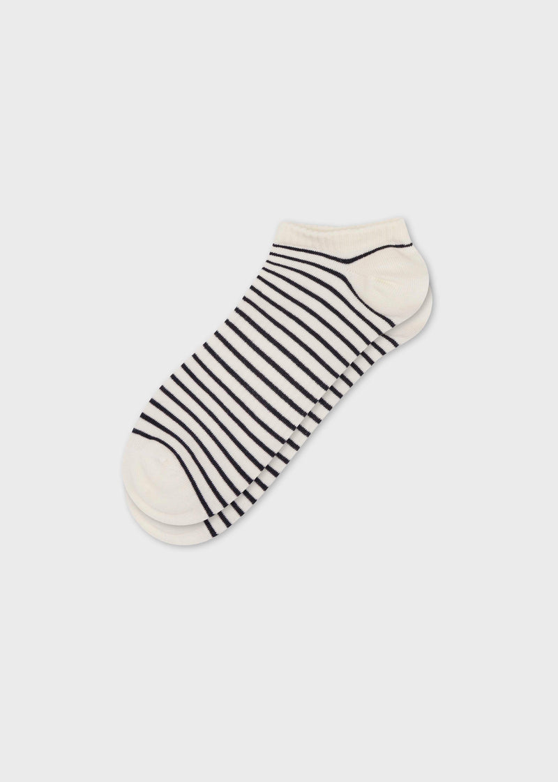 Klitmøller Collective ApS Short sock Socks Cream/navy