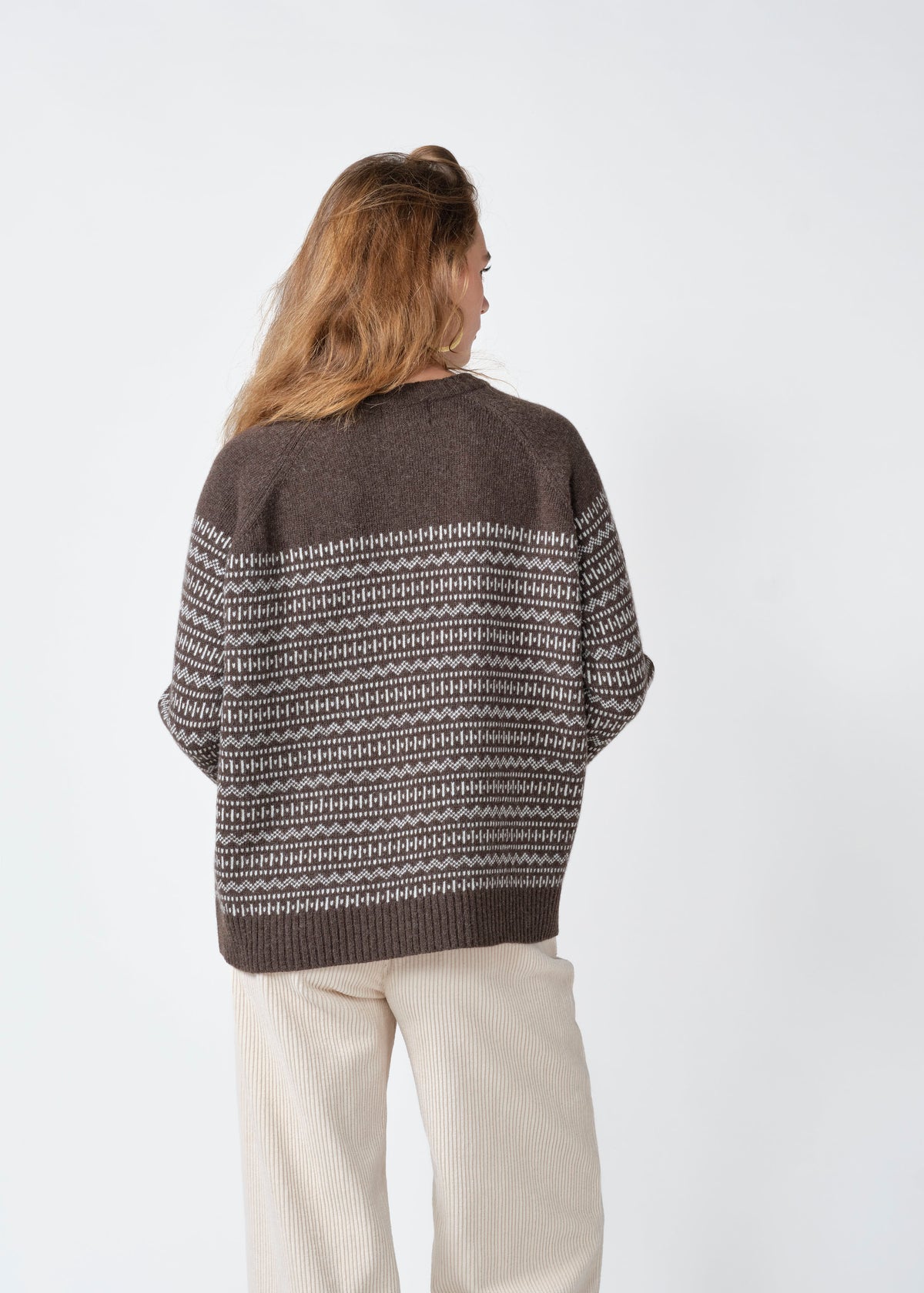 Klitmøller Collective ApS Sienna knit Knitted sweaters Taupe/cream
