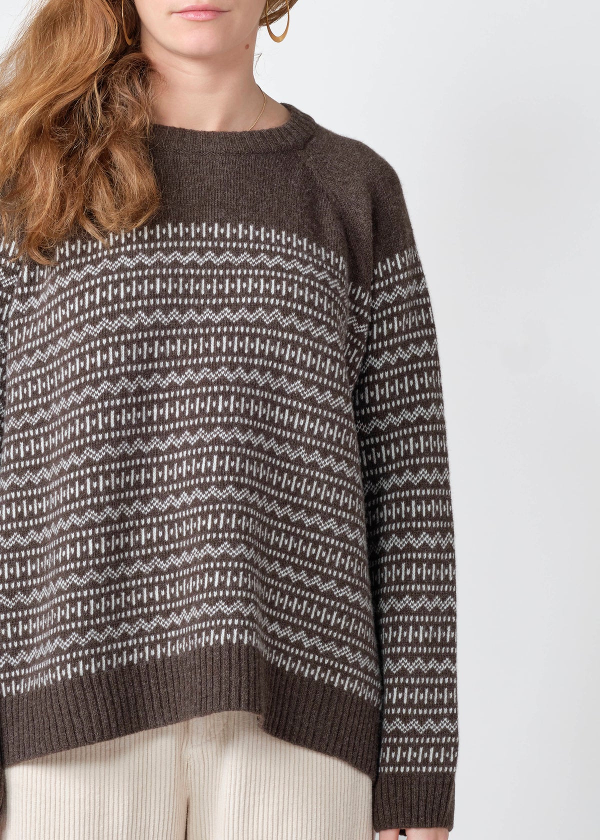 Klitmøller Collective ApS Sienna knit Knitted sweaters Taupe/cream