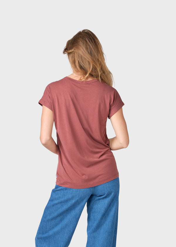 Klitmøller Collective ApS Sigrid tee T-Shirts Burgundy