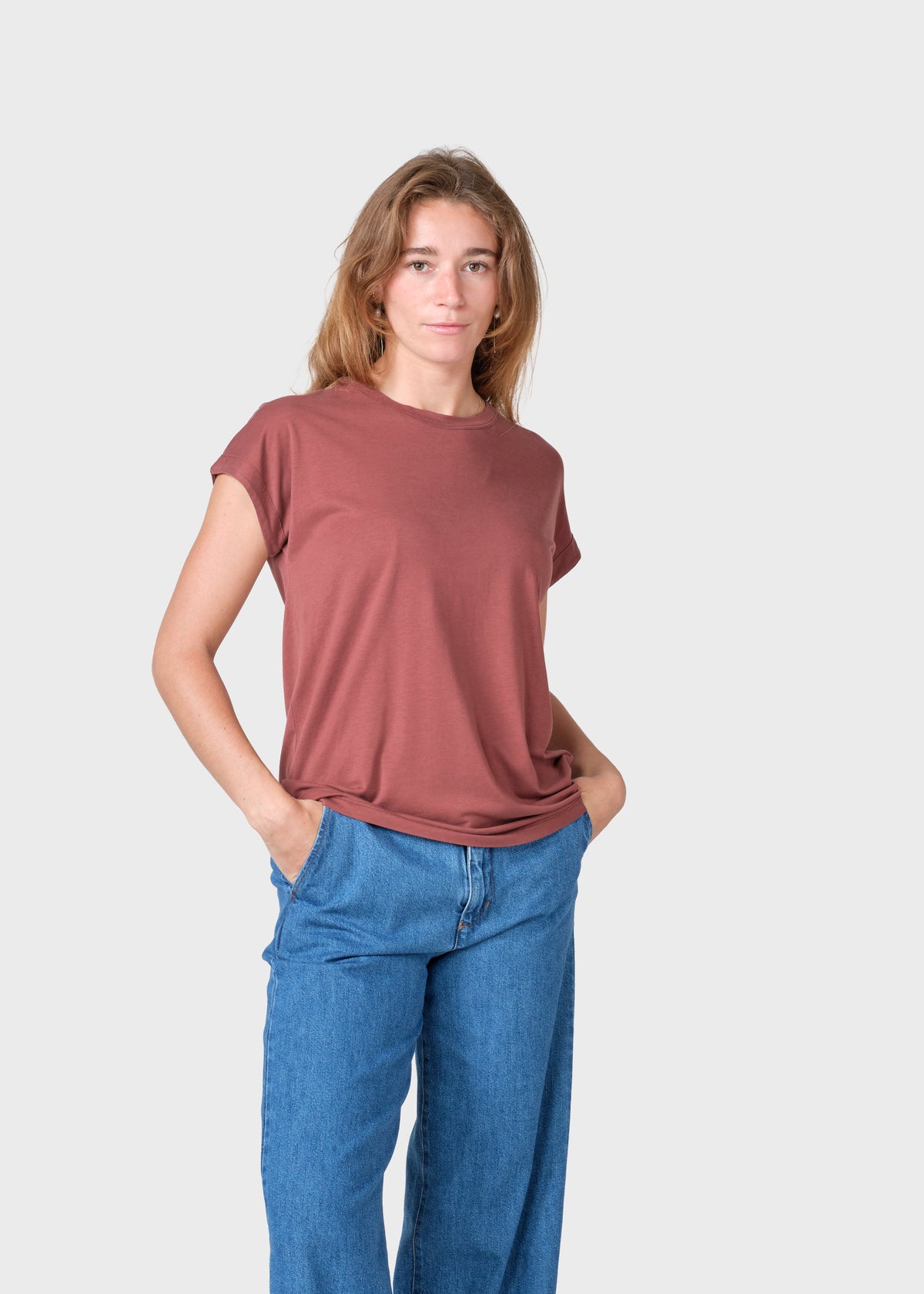 Klitmøller Collective ApS Sigrid tee T-Shirts Burgundy