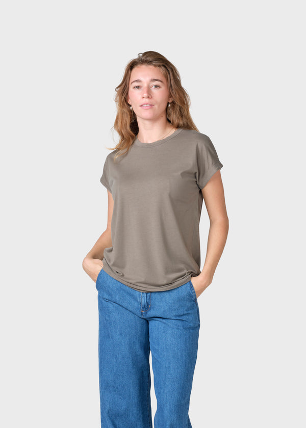 Klitmøller Collective ApS Sigrid tee T-Shirts Taupe