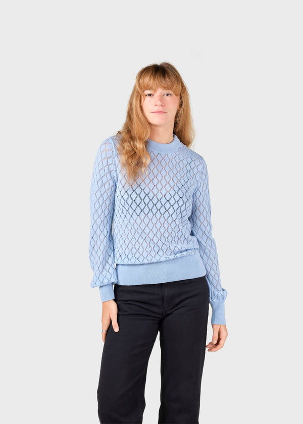 Klitmøller Collective ApS Sille knit Knitted sweaters Light blue