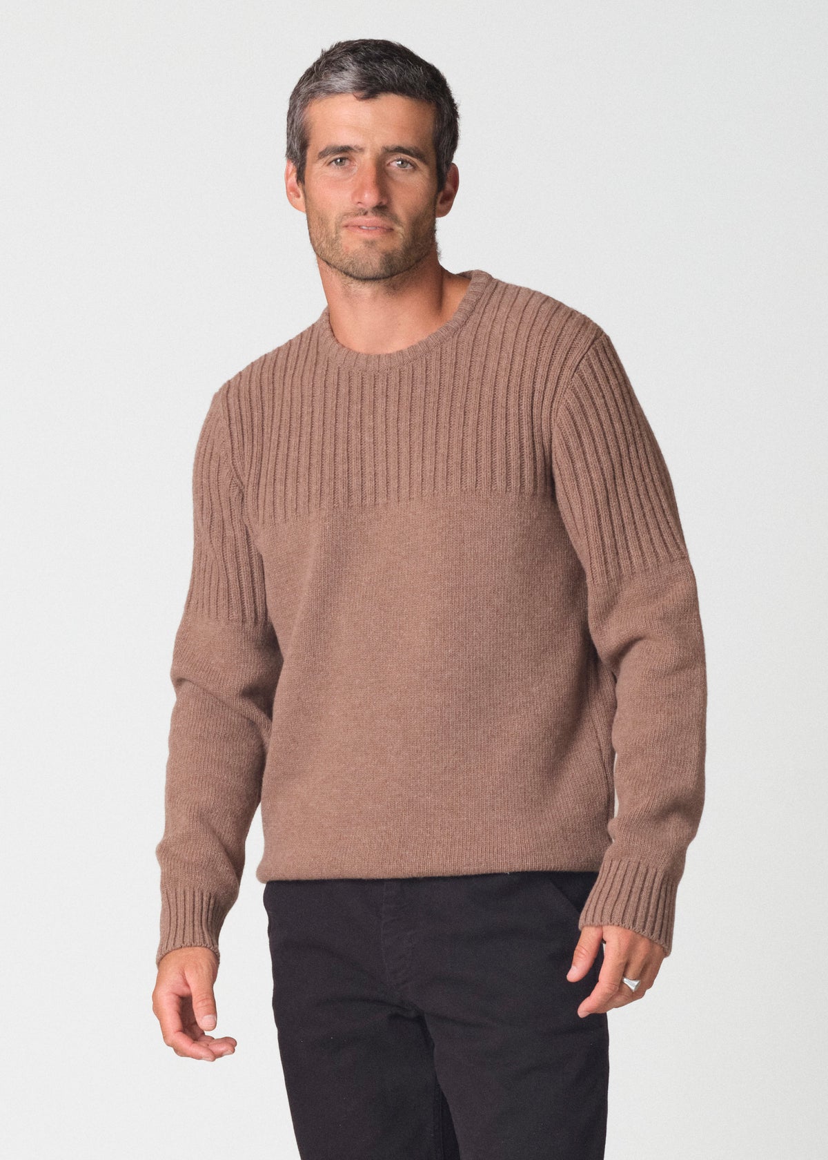 Klitmøller Collective ApS Søren knit Knitted sweaters Cashew