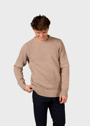 Klitmøller Collective ApS Søren knit Knitted sweaters Sand