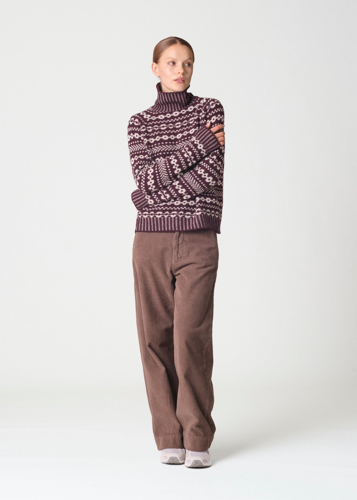 Klitmøller Collective ApS Sofie knit Knitted sweaters Burgundy/cream