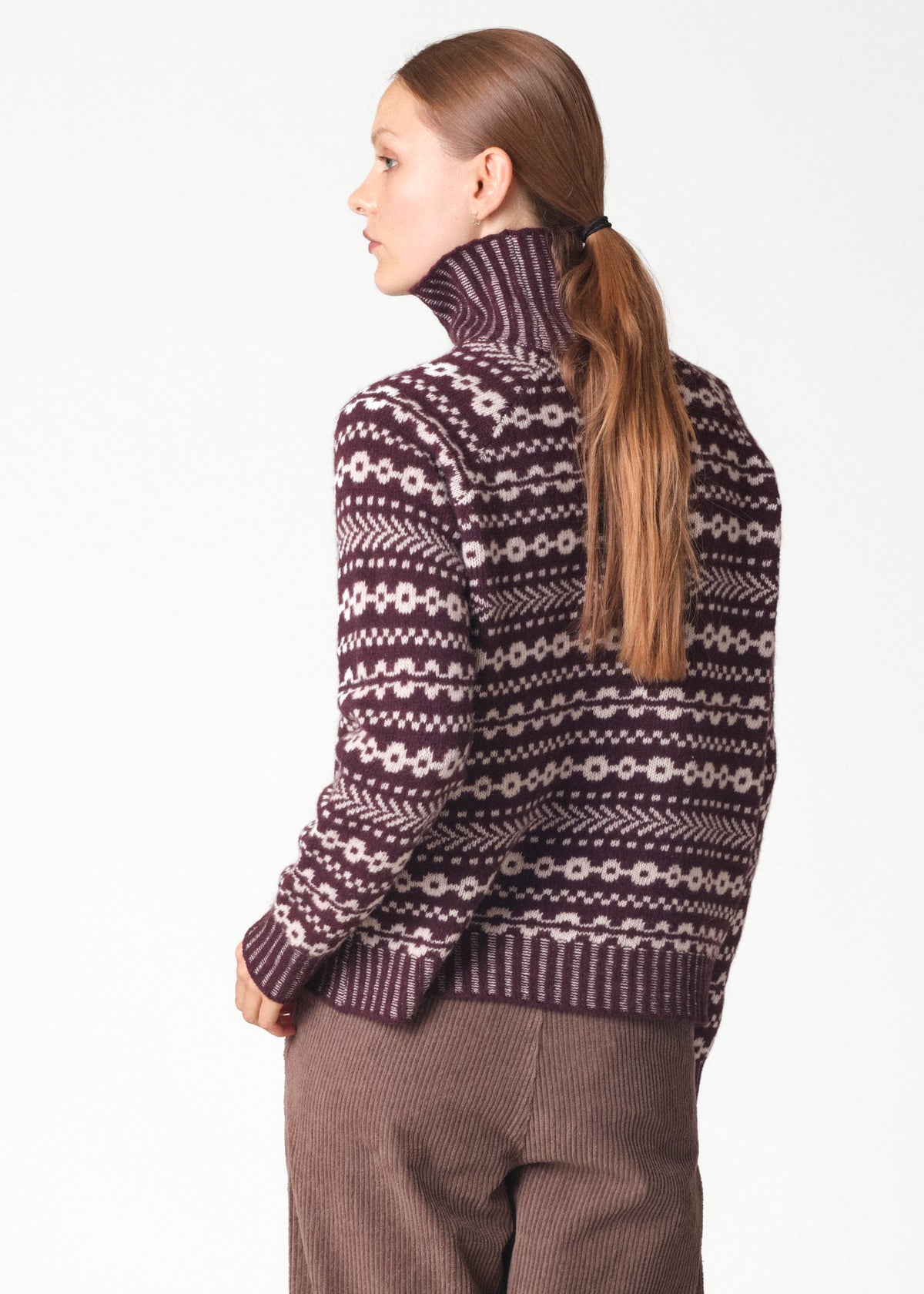 Klitmøller Collective ApS Sofie knit Knitted sweaters Burgundy/cream