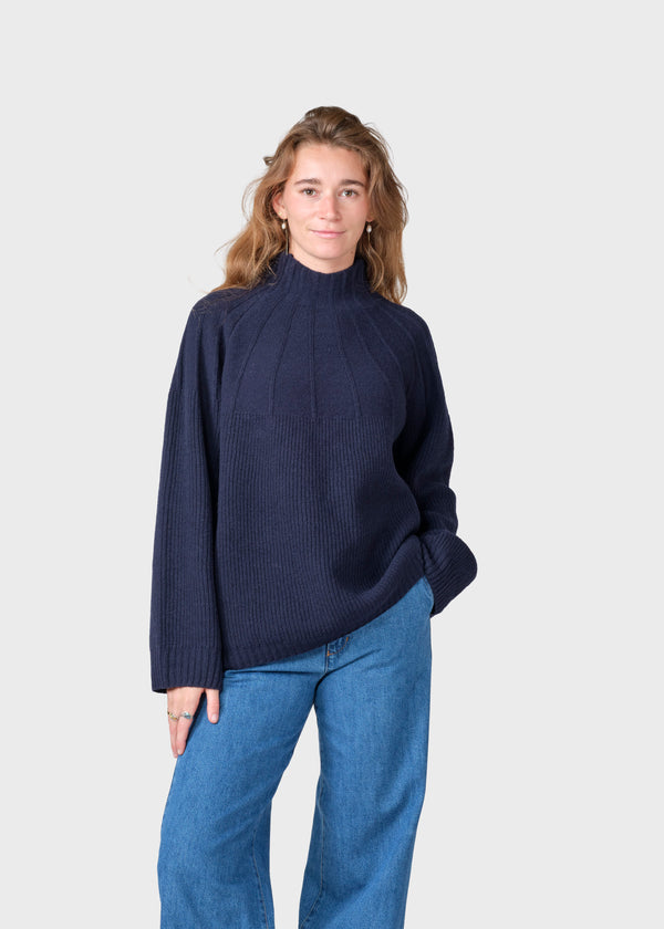 Klitmøller Collective ApS Stella knit Knitted sweaters Navy