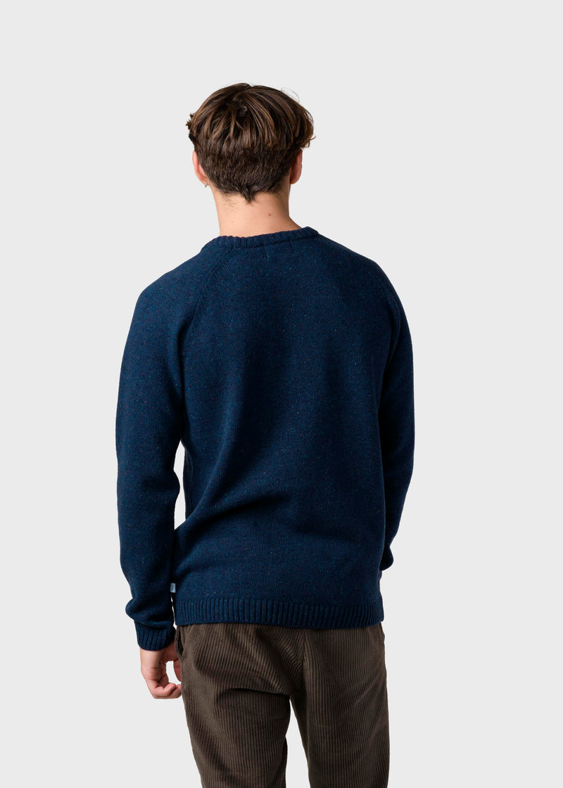 Klitmøller Collective ApS Stian knit Knitted sweaters Navy