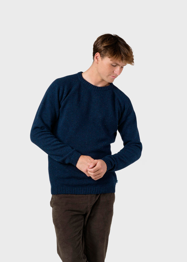 Klitmøller Collective ApS Stian knit Knitted sweaters Navy