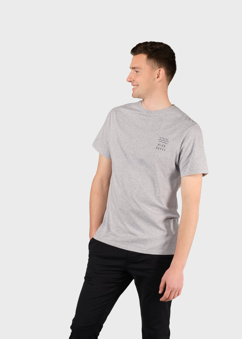 Klitmøller Collective ApS Sture tee T-Shirts Grey melange