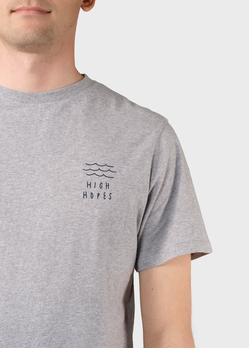 Klitmøller Collective ApS Sture tee T-Shirts Grey melange