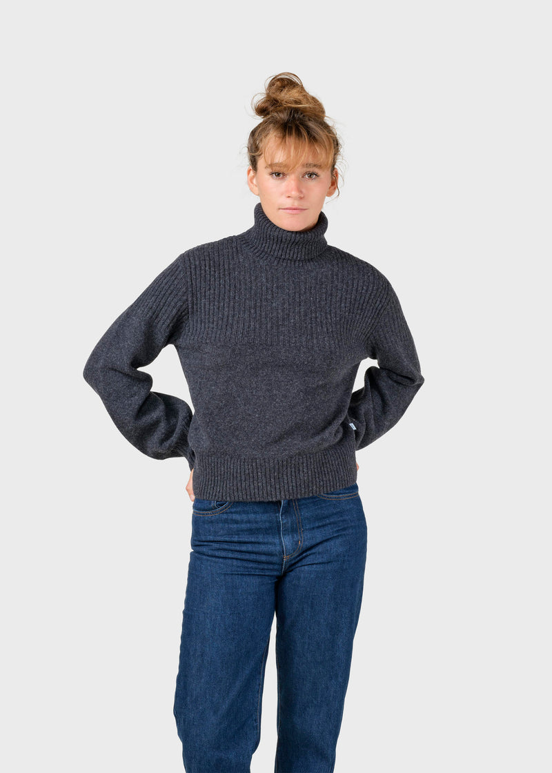 Klitmøller Collective ApS Svale knit Knitted sweaters Anthracite