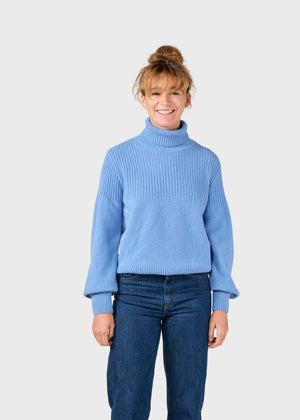 Klitmøller Collective ApS Svale knit Knitted sweaters Light blue